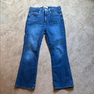 LOFT Blue Flare Wide Leg Jeans